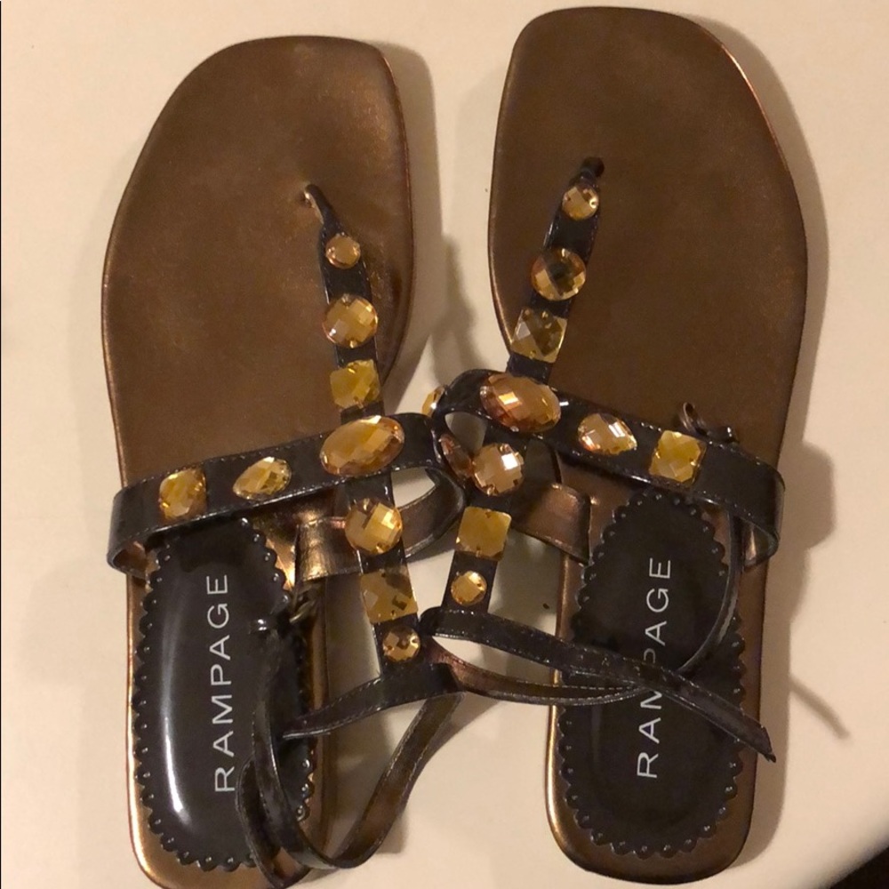 RAMPAGE BRONZE SANDALS